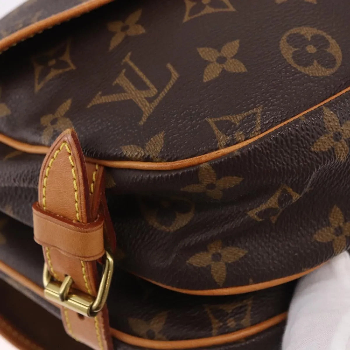Louis Vuitton Saumur Canvas, Brown, Canvas, Shoulder Bag