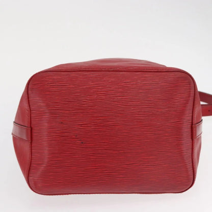 Louis Vuitton Petit Noe Epi Leather, Red, Leather, Shoulder Bag