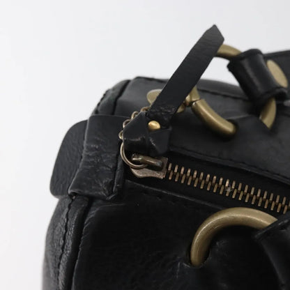 Celine vintage Leather, Black, Leather, Handbag