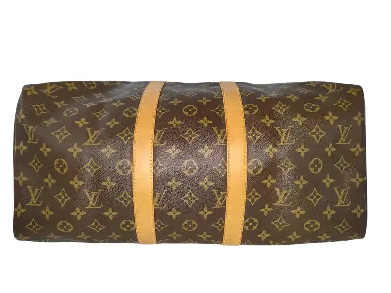 Louis Vuitton Keepall Monogram Canvas, Brown, Canvas, Travel Bag