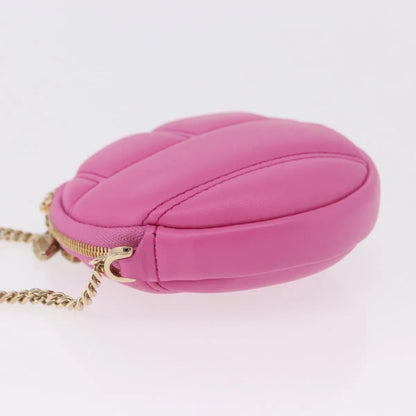 Bvlgari Shoulder Leather, Pink, Leather, Shoulder Bag