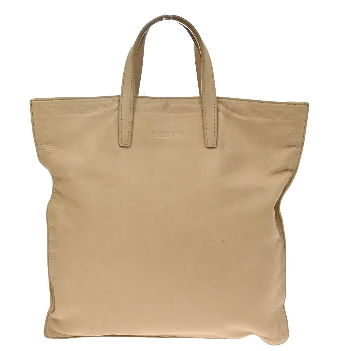Loewe Vintage Leather, Beige, Leather, Tote Bag