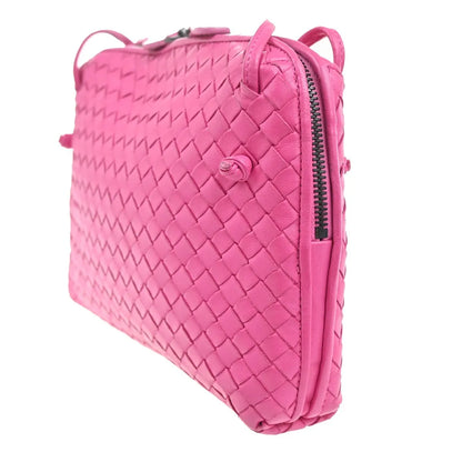 Bottega Veneta Nodini Intrecciato Nappa, Pink, Leather, Shoulder Bag