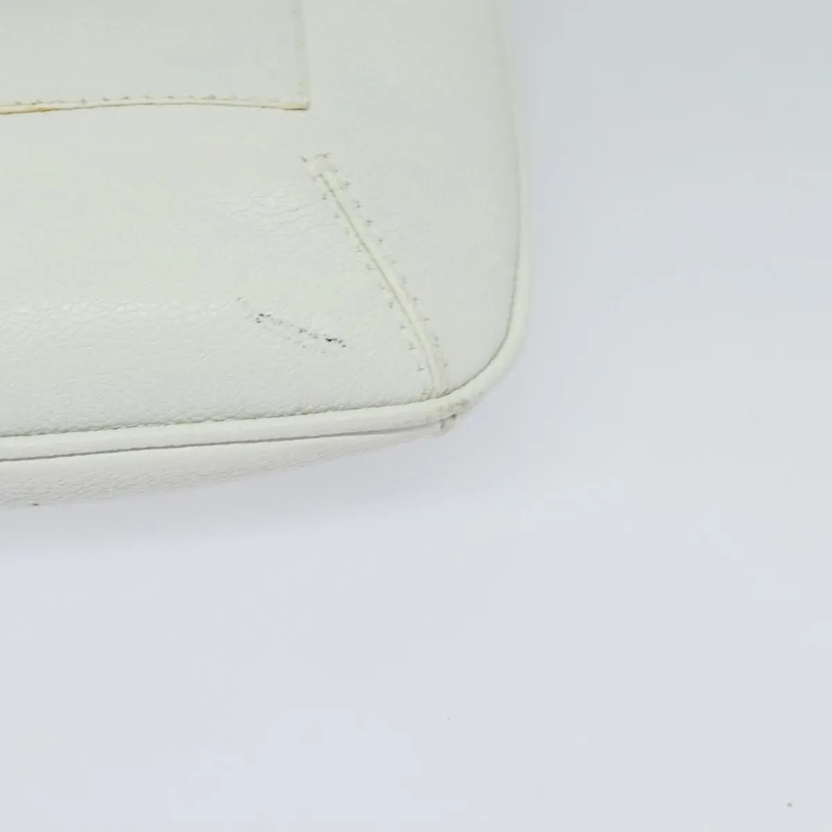Bvlgari Vintage Leather, White, Leather, Shoulder Bag