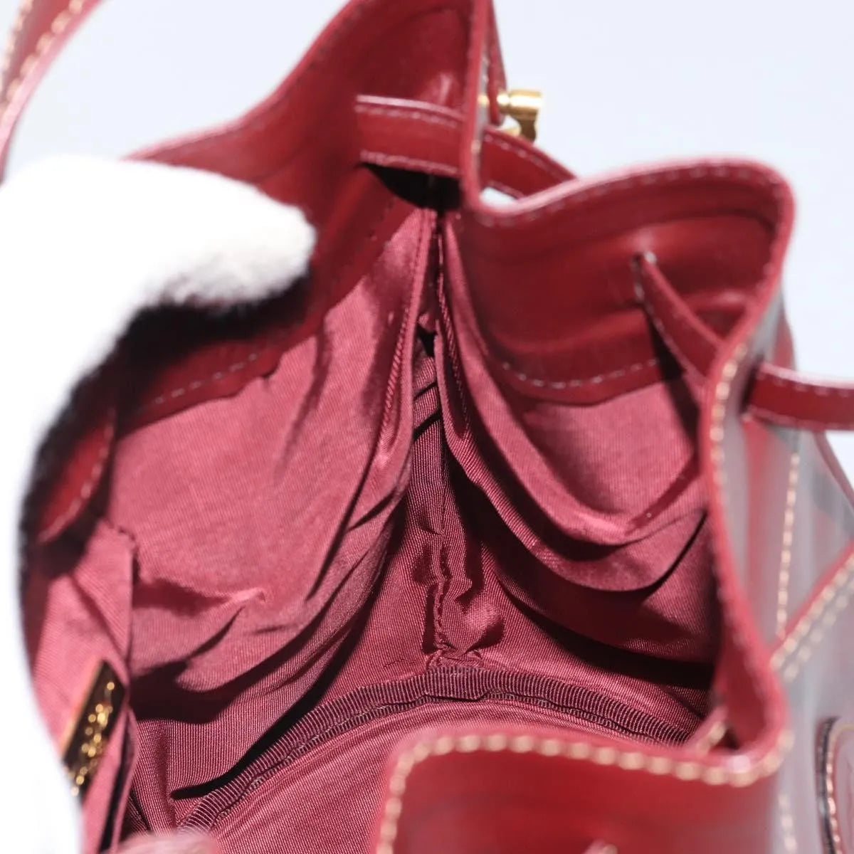cartier Must de cartier Leather, Burgundy, Leather, Shoulder Bag