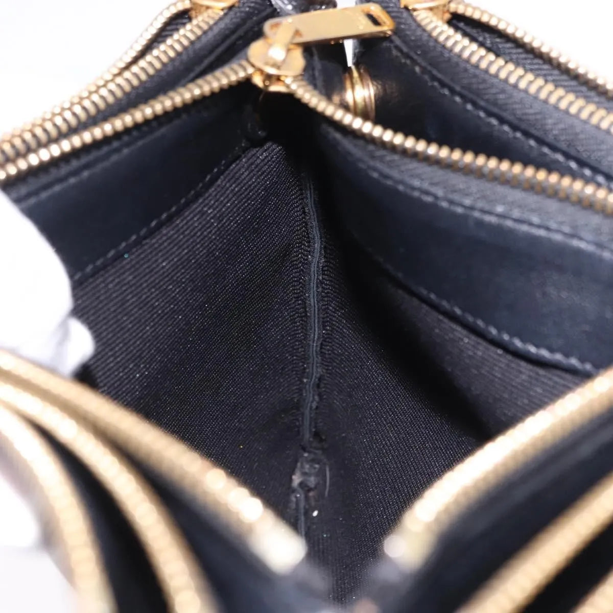Celine Trio Leather, Black, Leather, Shoulder Bag