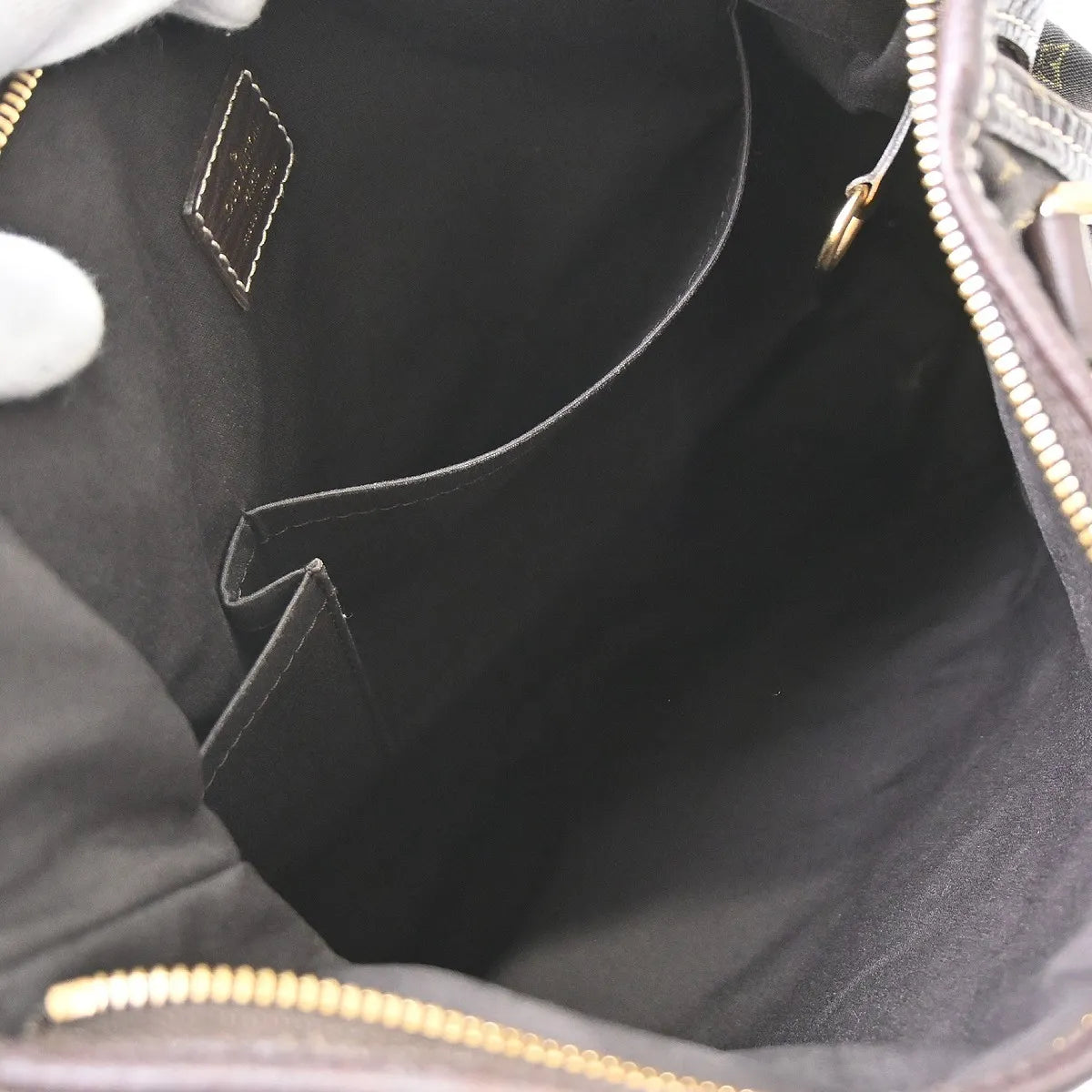 Louis Vuitton Angele Mini Lin, Brown, Canvas, Handbag