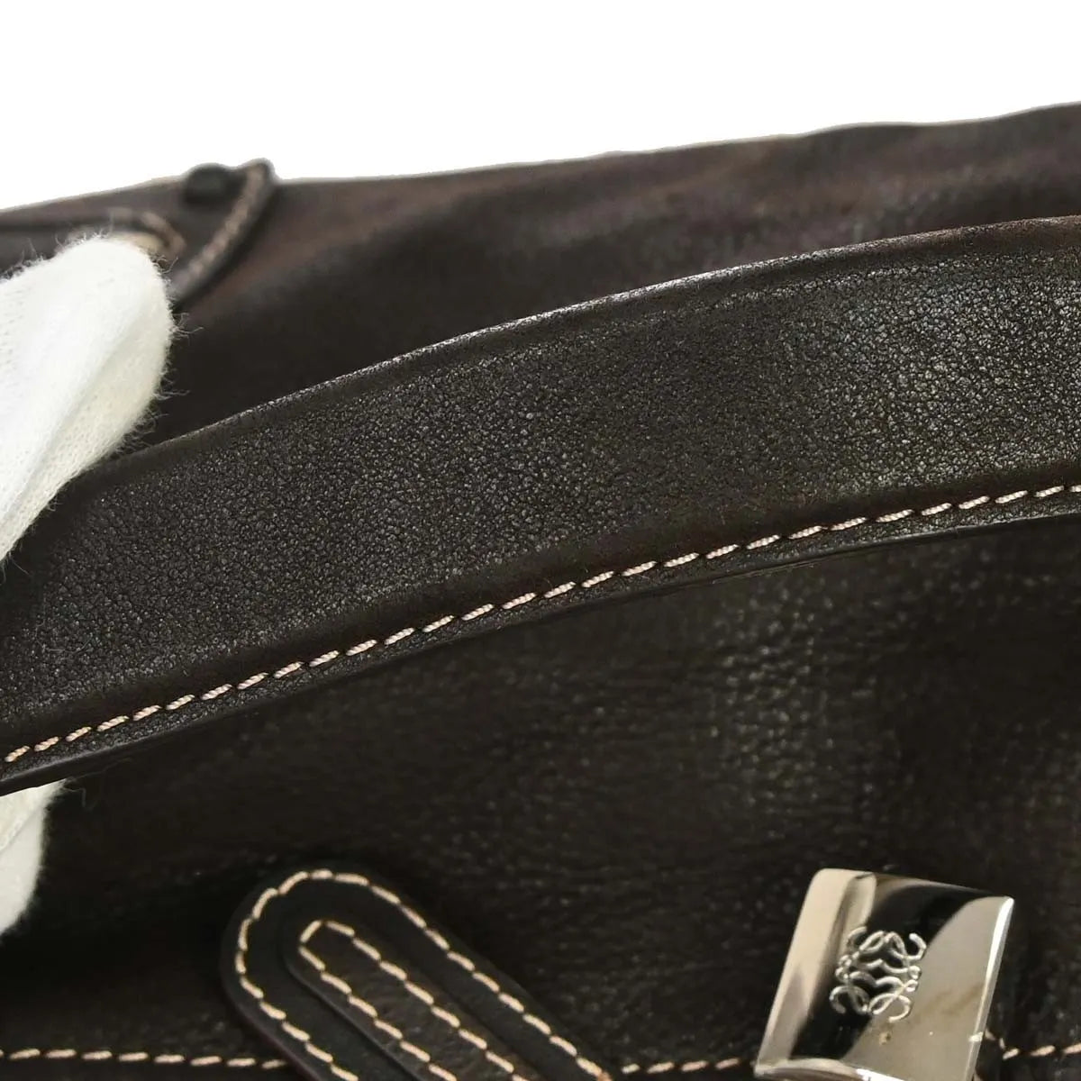 Loewe Anagram Bag leather, Brown, Leather, Handbag