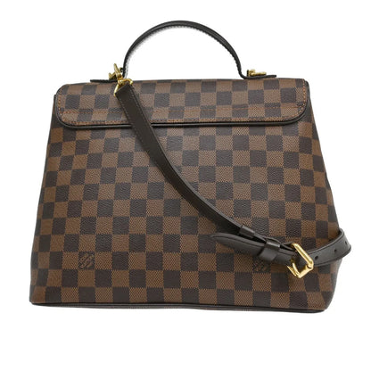 Louis Vuitton Bergamo Damier, Brown, Canvas, Handbag