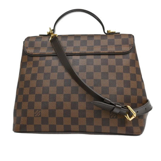 Louis Vuitton Bergamo Damier, Brown, Canvas, Handbag