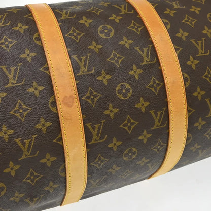 Louis Vuitton Keepall Bandouliere Monogram Canvas, Brown, Canvas, Travel Bag