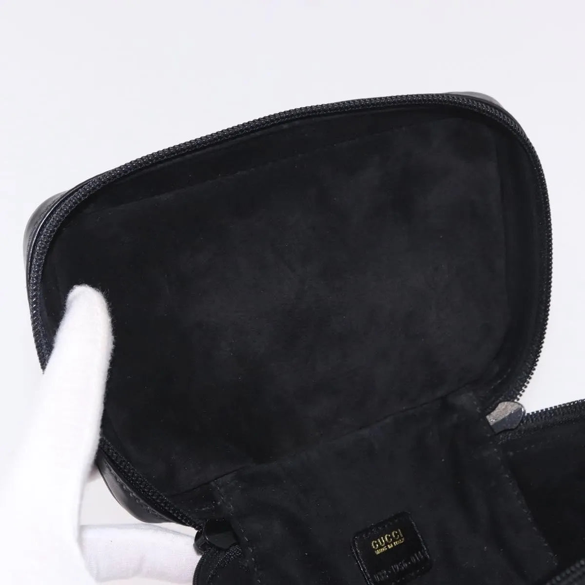 Gucci Horsebit Vanity leather, Black, Leather, Toiletry Case