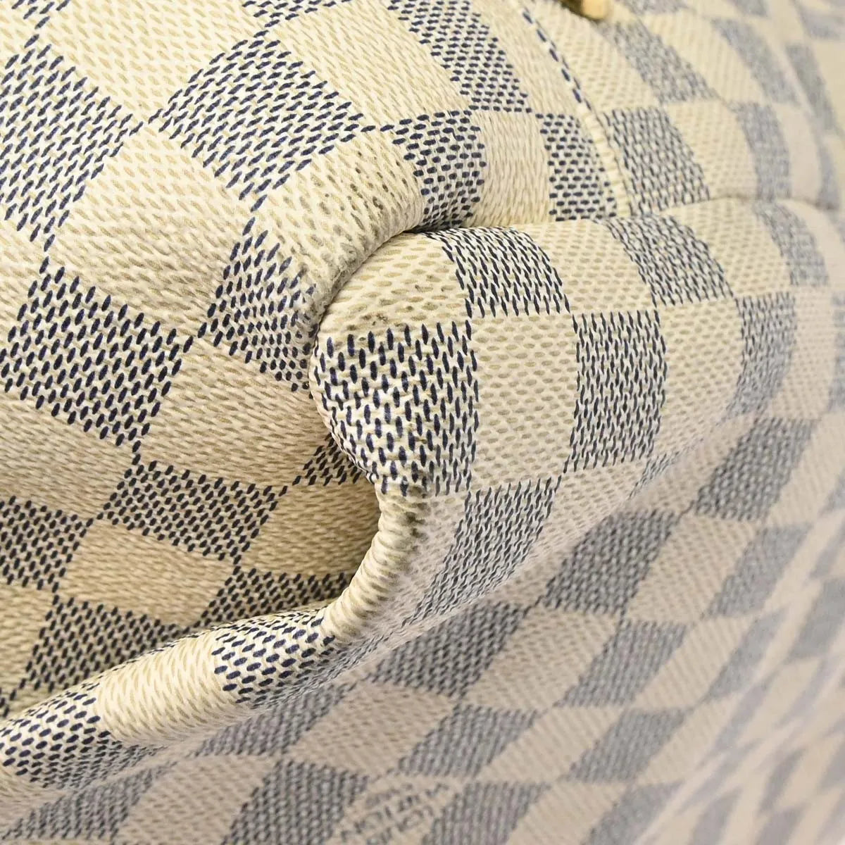 Louis Vuitton Artsy Damier, White, Canvas, Handbag