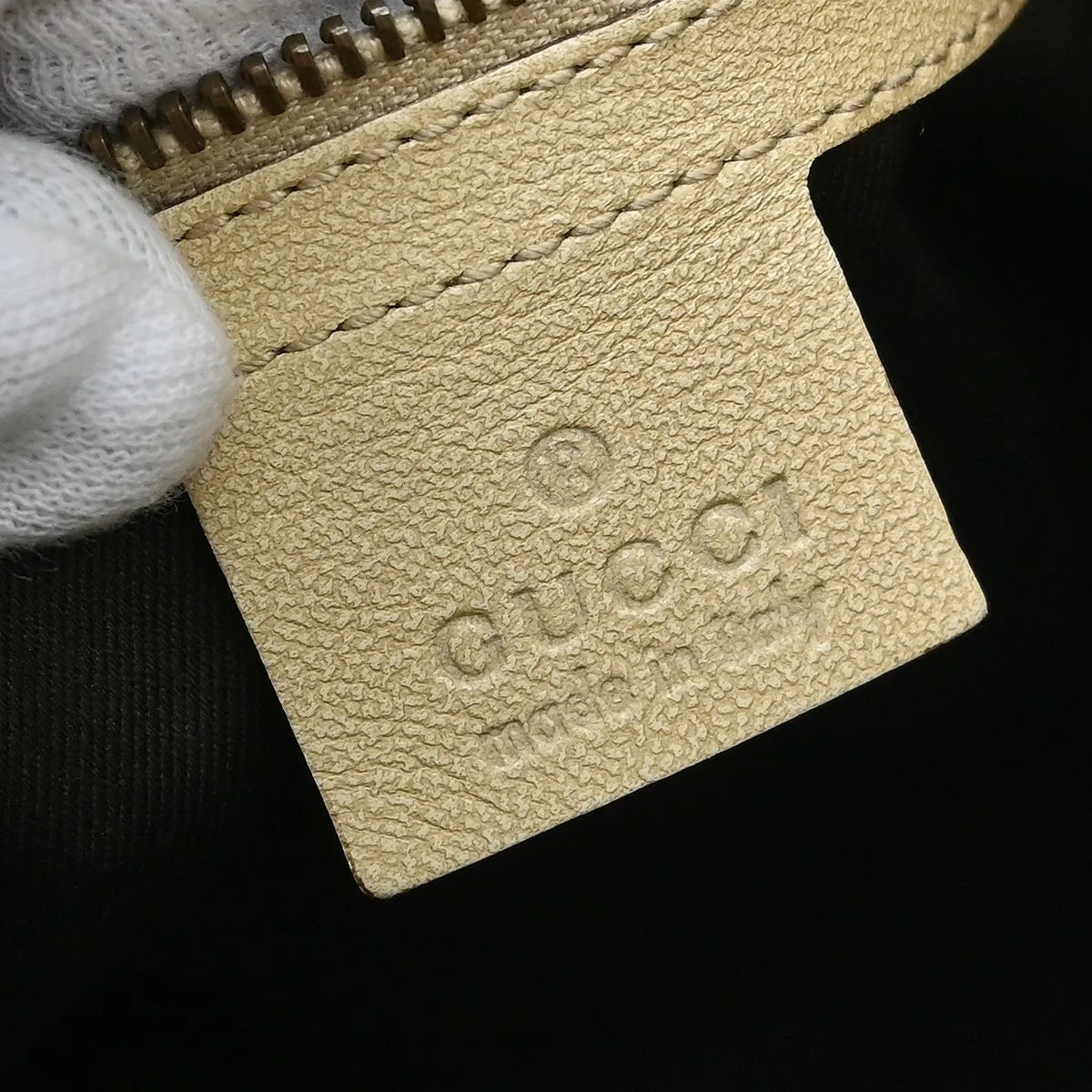 Gucci Miss GG Tote GG Canvas with Leather, Beige, Canvas, Handbag