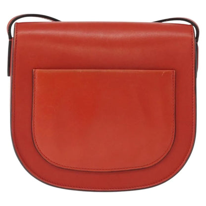 Celine Trotteur Messenger Calfskin, Orange, Leather, Shoulder Bag