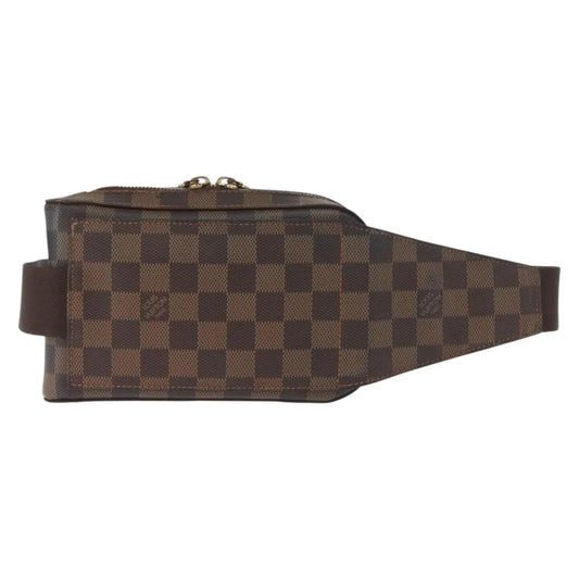 Louis Vuitton Geronimos Waist Damier, Brown, Canvas, Shoulder Bag