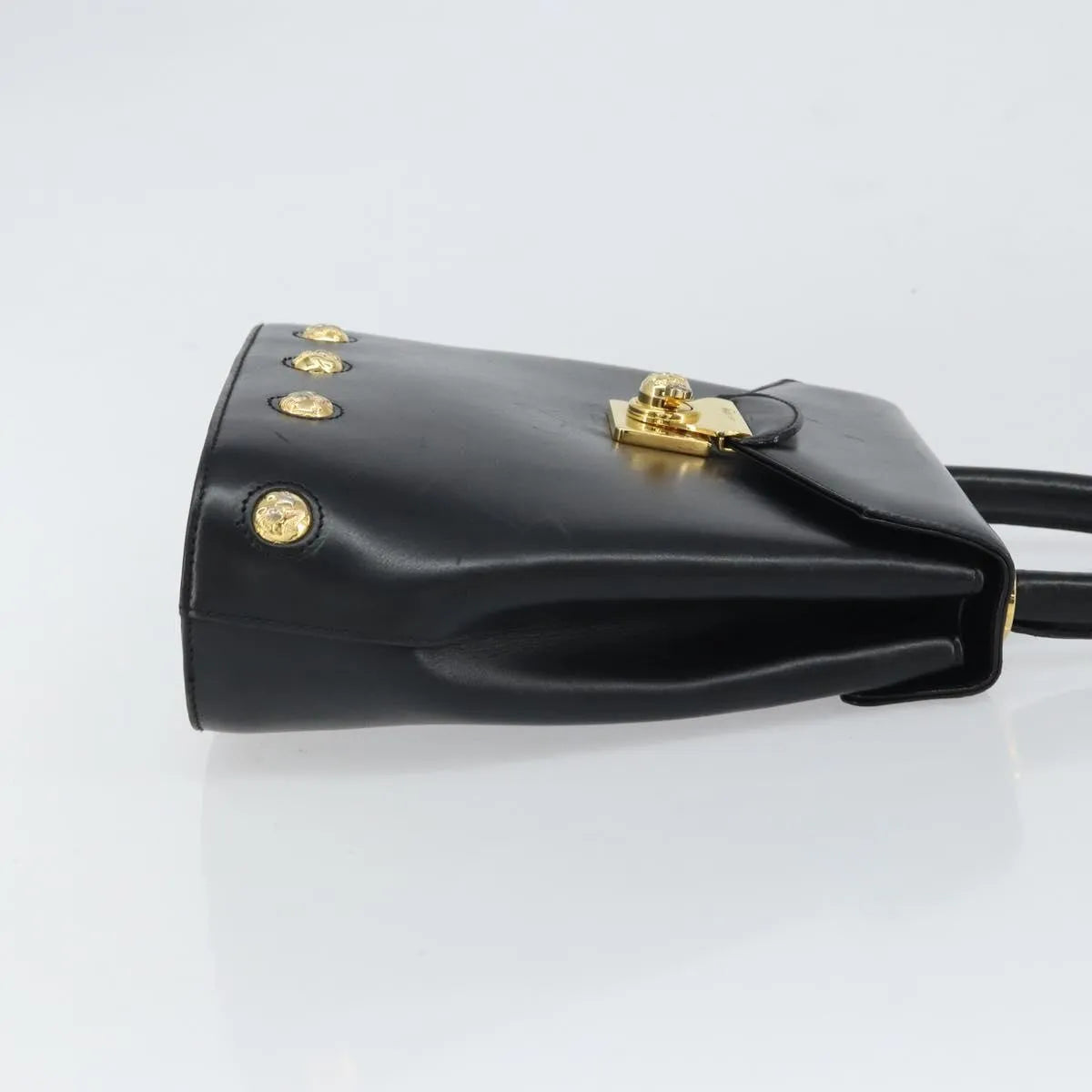 Salvatore Ferragamo Vintage Leather, Black, Leather, Handbag