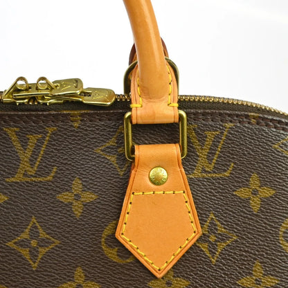Louis Vuitton Alma Monogram, Brown, Canvas, Handbag