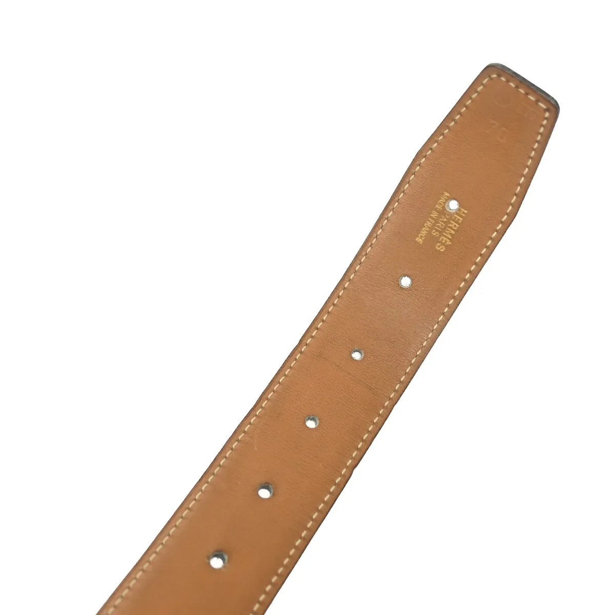 Hermes Constance Reversible Belt Leather, Black, Leather, Belt
