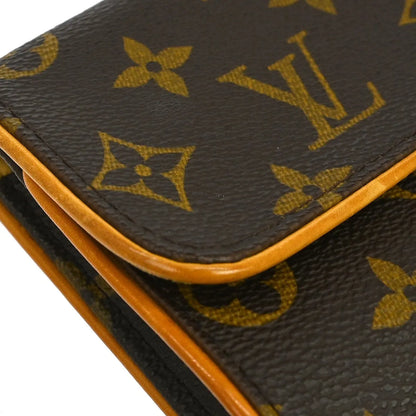 Louis Vuitton Twin Monogram Canvas, Brown, Canvas, Clutch