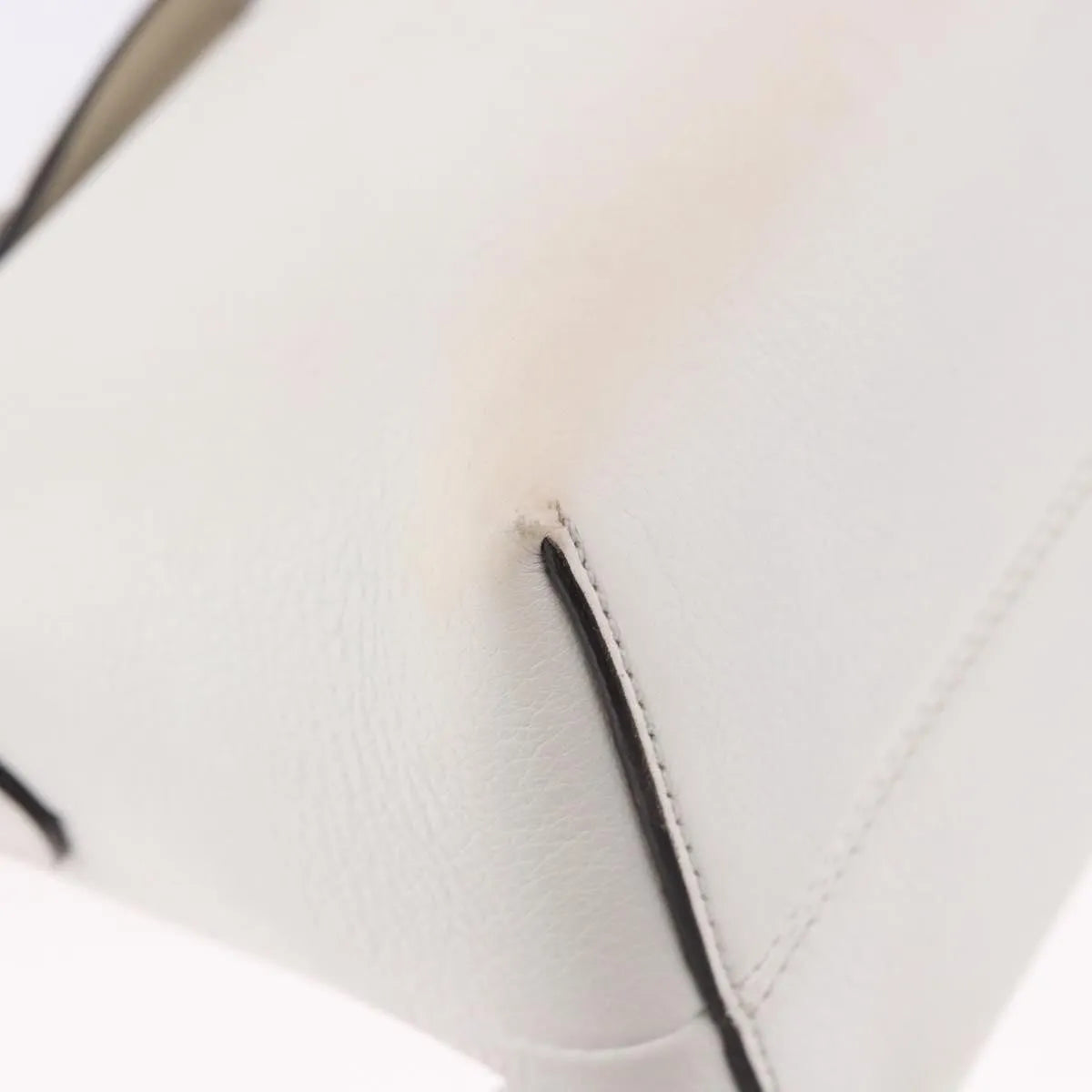 Fendi By The Way Satchel M, White, Leather, Crossbody Bag