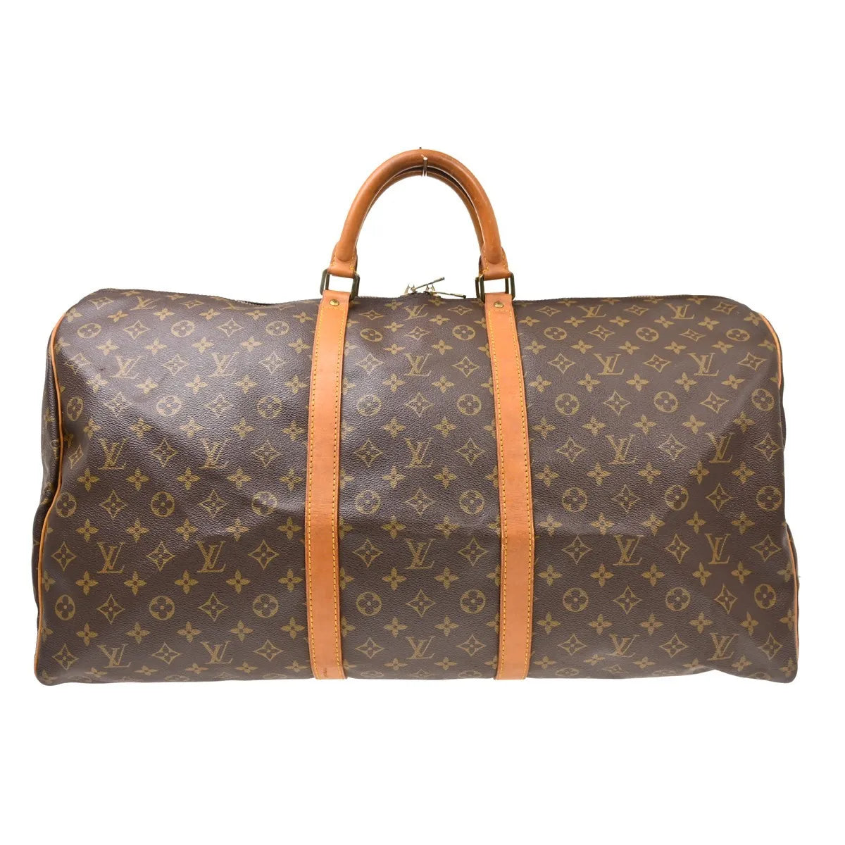 Louis Vuitton Keepall Monogram Canvas, Brown, Canvas, Travel Bag