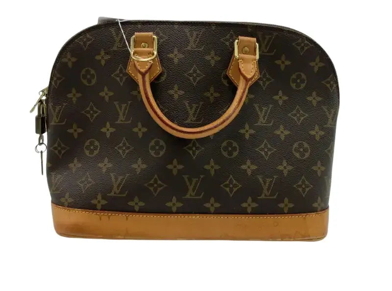 Louis Vuitton Alma Monogram Canvas, Brown, Canvas, Handbag