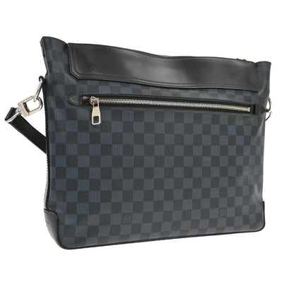 Louis Vuitton Greenwich Messenger Damier Cobalt, Black, Canvas, Shoulder Bag