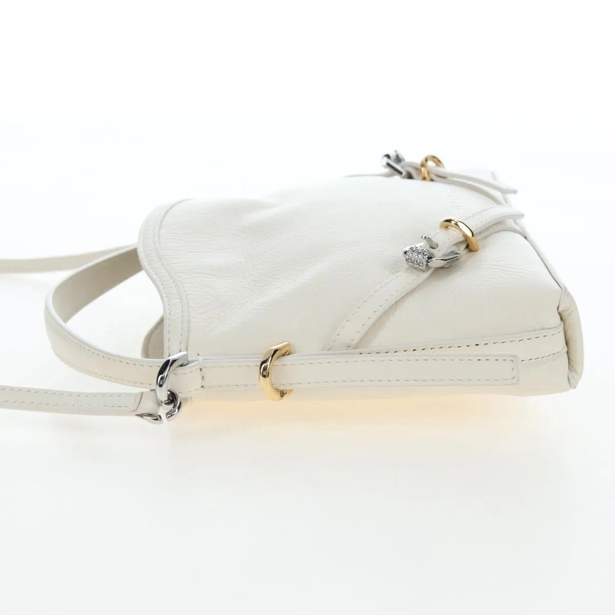 Givenchy Voyou Leather, White, Leather, Shoulder Bag