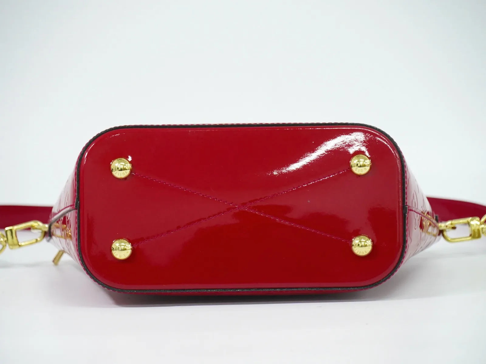 Louis Vuitton Montebello Monogram Vernis, Pink, Patent Leather, Handbag