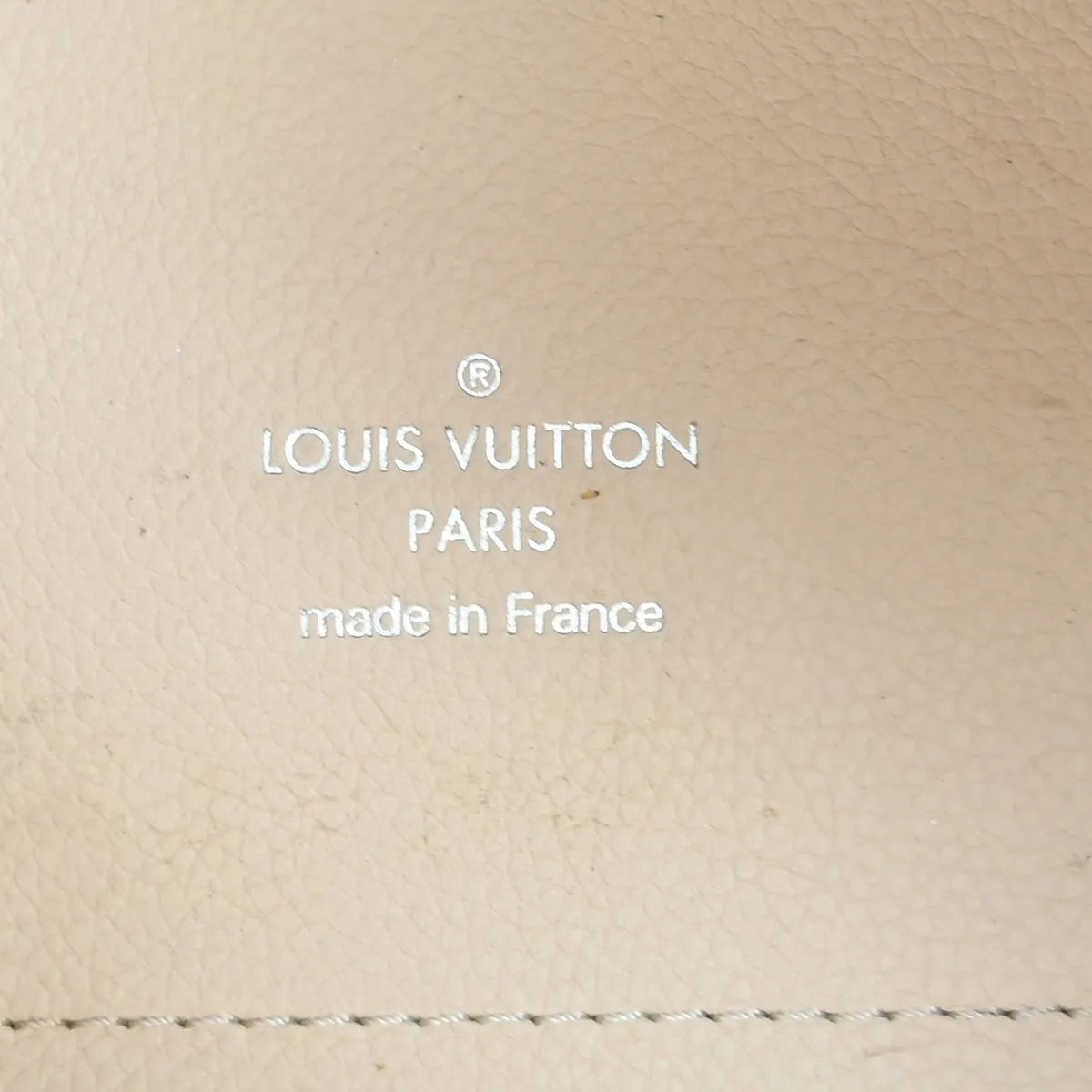 Louis Vuitton Hina Mahina Leather, Beige, Leather, Tote Bag