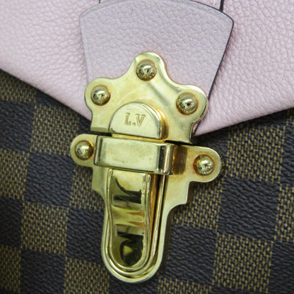 Louis Vuitton Clapton Damier and Leather, Brown, Canvas, Backpack