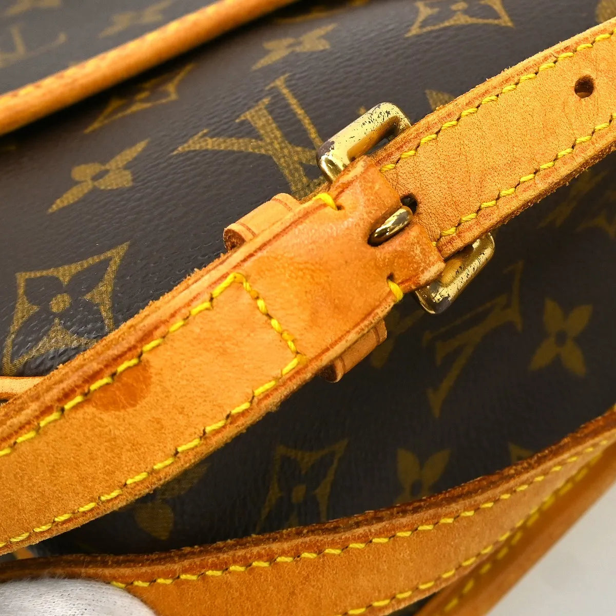 Louis Vuitton Sologne Monogram Canvas, Brown, Canvas, Shoulder Bag