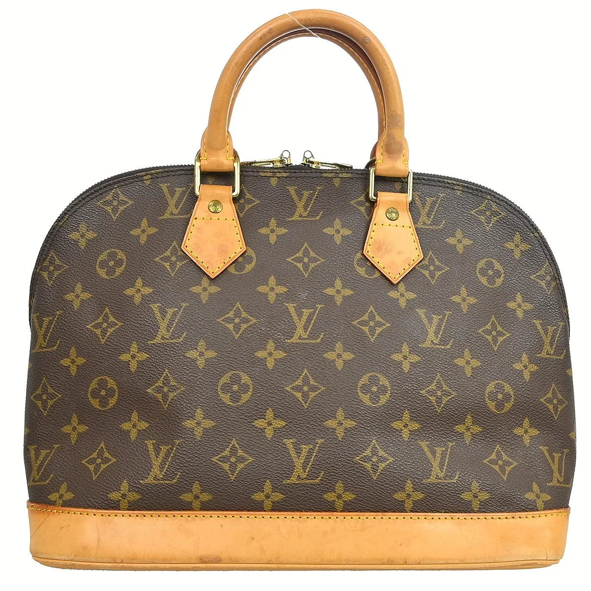 Louis Vuitton Alma Monogram, Brown, Canvas, Handbag