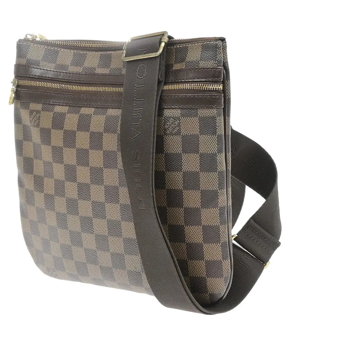 Louis Vuitton Bosphore Pochette Damier, Brown, Canvas, Shoulder Bag
