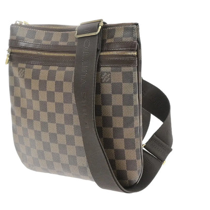 Louis Vuitton Bosphore Pochette Damier, Brown, Canvas, Shoulder Bag