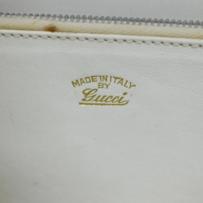 Gucci Sylvie 1969 Top Handle Leather, White, Leather, Handbag