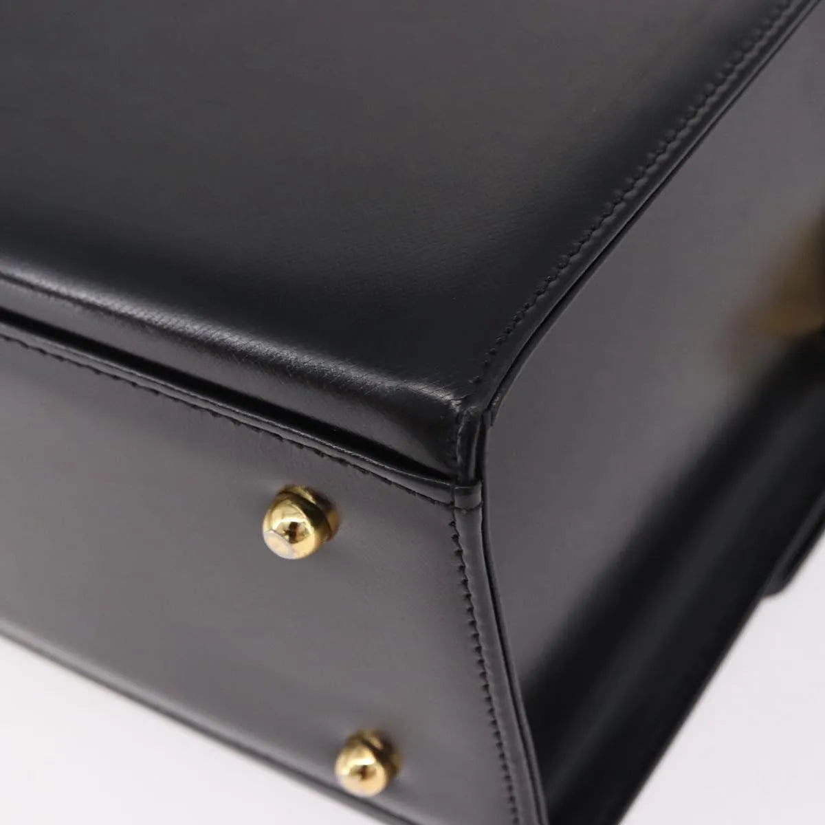Versace Vintage Leather, Black, Leather, Handbag
