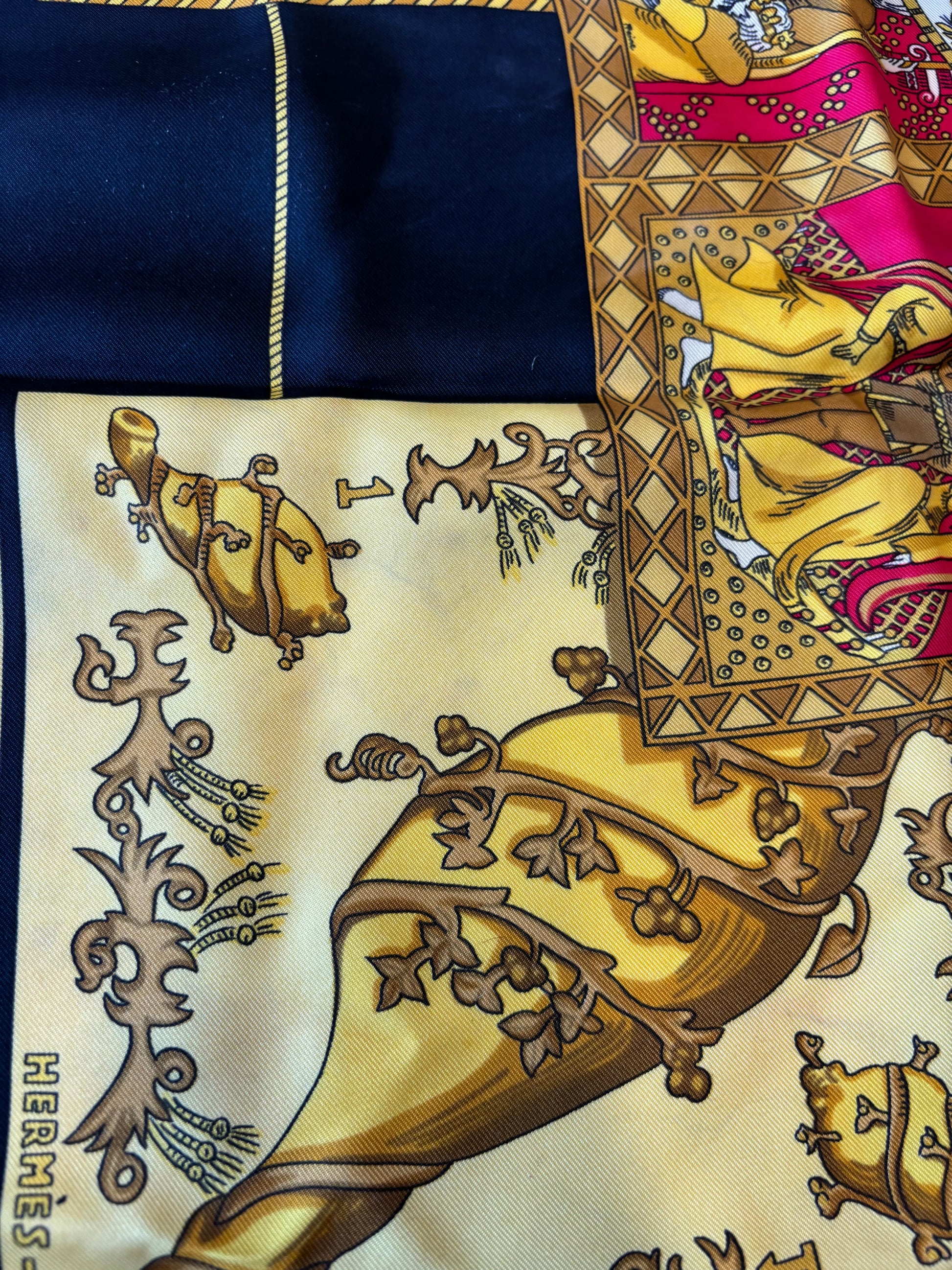 Hermes Carré 90 Silk multicolor, Multicolour, Silk, Scarf