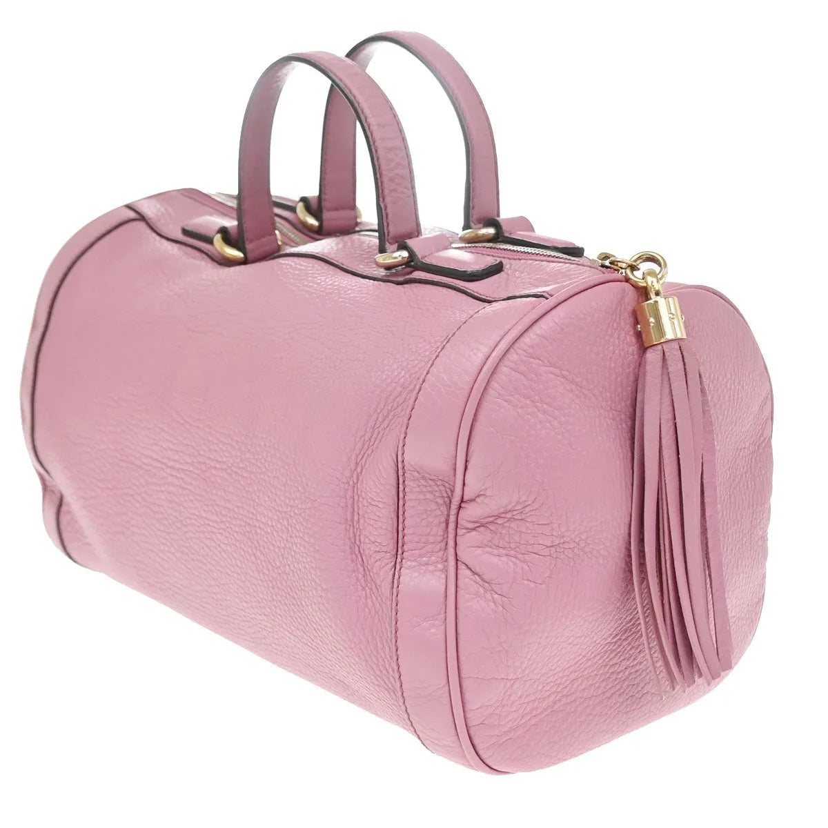 Gucci Soho Boston Leather, Pink, Leather, Handbag