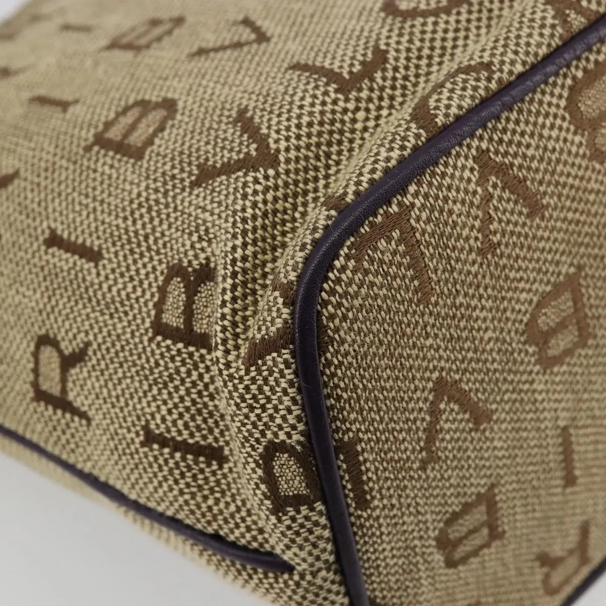 Bvlgari Logomania Canvas, Beige, Canvas, Tote Bag