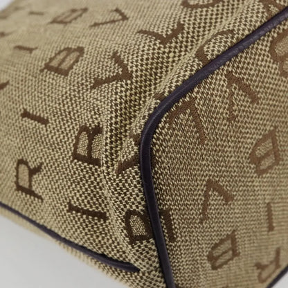 Bvlgari Logomania Canvas, Beige, Canvas, Tote Bag
