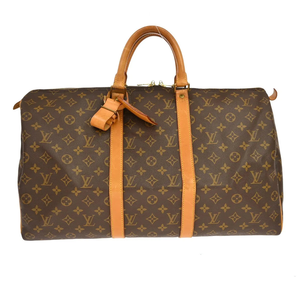 Louis Vuitton Keepall Monogram Canvas, Brown, Canvas, Travel Bag