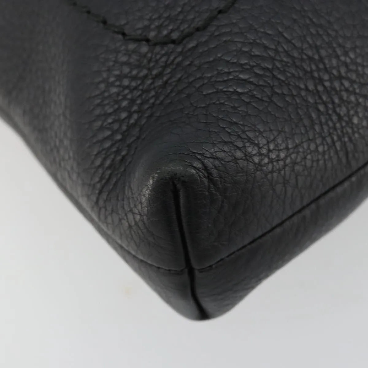 Bally Vintage Leather, Black, Leather, Shoulder Bag