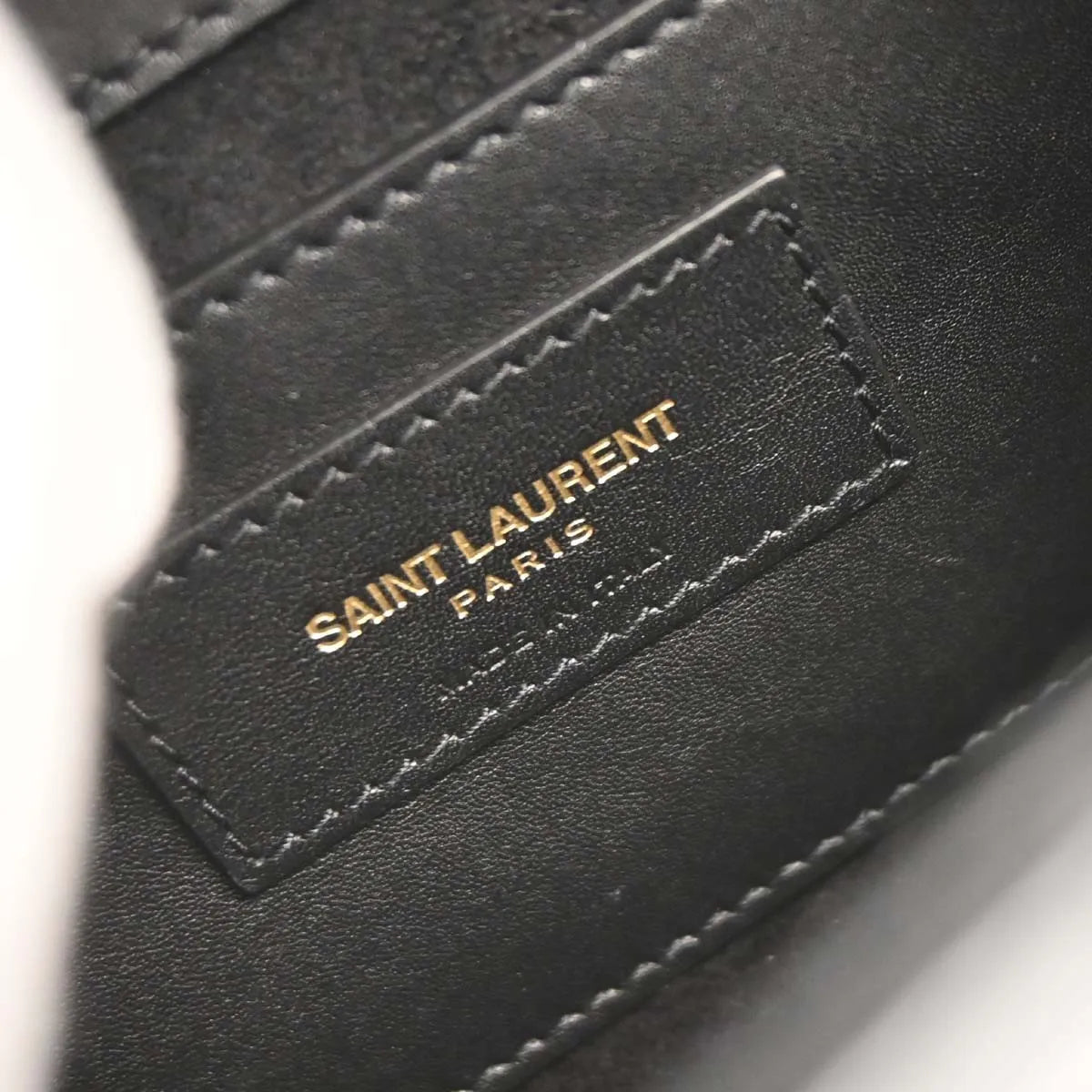 Saint Laurent Kate leather, Black, Leather, Shoulder Bag