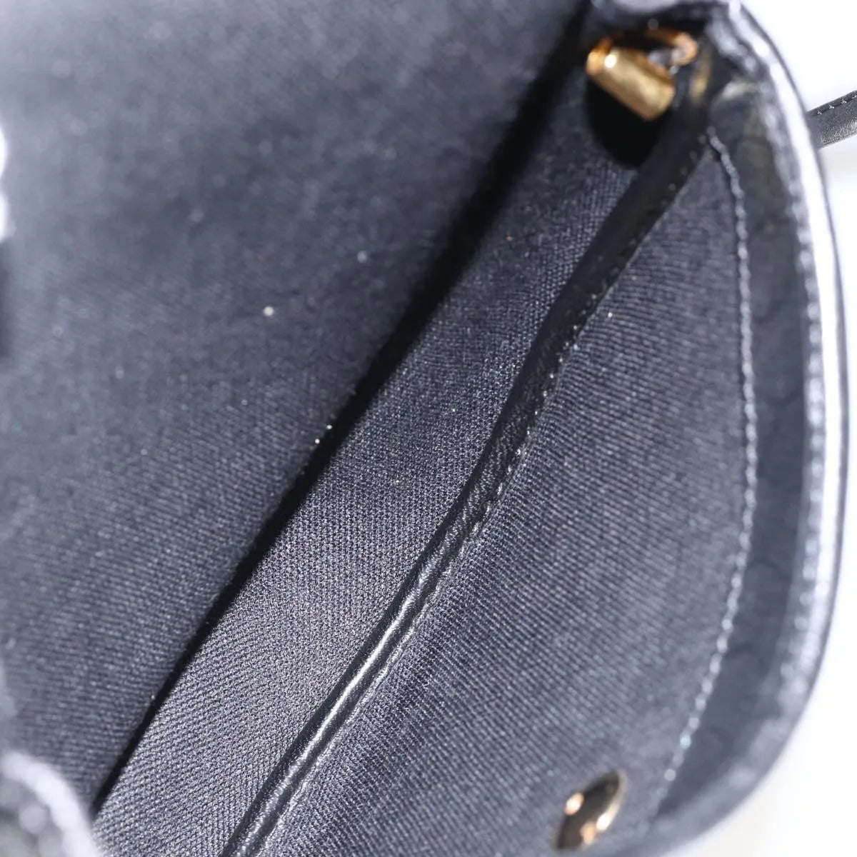 Christian Dior Vintage Honeycomb Flap Coated Canvas, Black, Canvas, Shoulder Bag