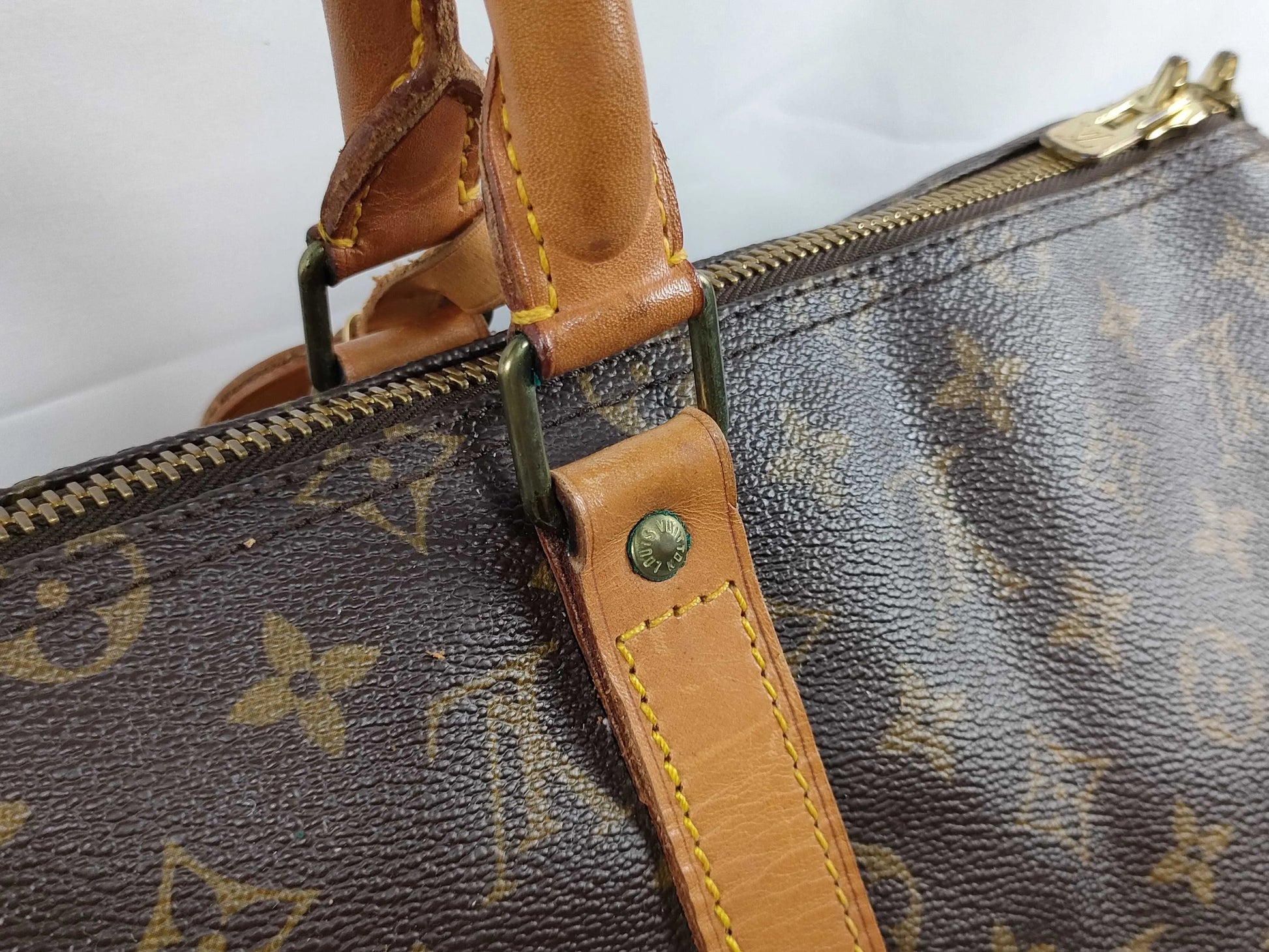 Louis Vuitton Keepall Monogram Canvas, Brown, Canvas, Travel Bag