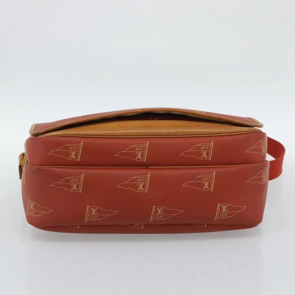 Louis Vuitton Cup Calvi Messenger Coated Canvas, Red, Canvas, Shoulder Bag