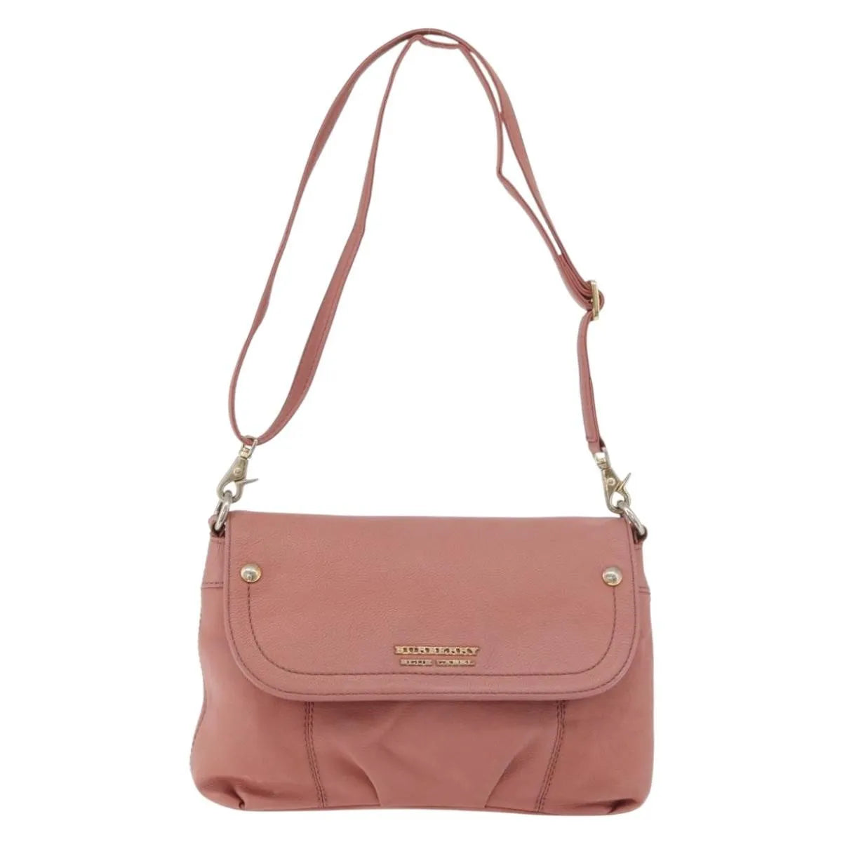 Burberry Blue Label Nylon, Pink, Leather, Shoulder Bag