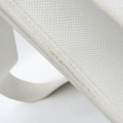 Hermes Evelyne Bag Gen II Epsom, White, Leather, Shoulder Bag